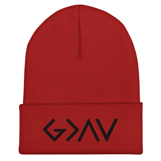 God is Greater than the Highs and Lows Beanie